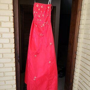 Morgan & Co. | Dresses | Vintage Morgan Co Womensjuniors Red Formal Dress  Xxs | Poshmark